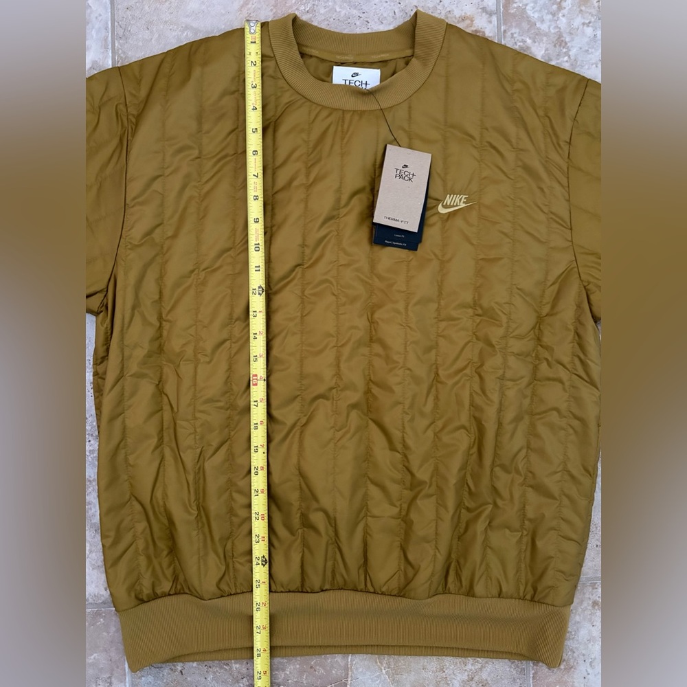 Nike Therma Fit Tech Pack Winter Crew Neck Quilted Men’s Insulated Pullover NWT - Picture 7 of 10